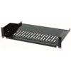 Intellinet 919562 Półka 2U 400mm Rack 19", 2 punkty mocowania, perforowana, juoda