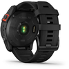 Išmanusis laikrodis Garmin fenix 7X Solar,  Pilkos skalūno spalvos korpusas su juodos spalvos silikoniniu dirželiu