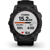 Išmanusis laikrodis Garmin fenix 7X Solar,  Pilkos skalūno spalvos korpusas su juodos spalvos silikoniniu dirželiu