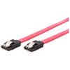 GEMBIRD CC-SATAM-DATA-0.1M Serial ATA III 10cm Data Cable metal clips red