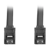 LANBERG CA-SASA-14CU-0050-BK cable SATA DATA II 6GB/S F/F 50cm METAL CLIPS Juodas