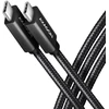 Kabelis AXAGON BUCM32-CM10AB USB-C < > USB-C 3.2 Gen 2/PD 100W/5A/4K HD/ALU/Juodas pintas/1m