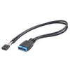 GEMBIRD adapteris USB 3.0 (FP) - USB 2.0 (MB) 30 cm