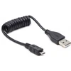 Gembird Cablexpert spiralinis mikro USB kabelis, 0,6 m, juodas | Cablexpert