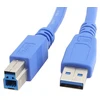 GEMBIRD CCP-USB3-AMBM-6 aukštos klasės USB 3.0 kabelis, USB A tipo kištukas - USB B tipo kištukas, 1,8 metro, mėlynas