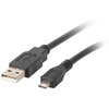 LANBERG CA-USBM-10CC-0003-BK cable USB 2.0 micro AM-MBM5P 30cm juodas