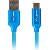 LANBERG CA-USBO-22CU-0010-BL laidas Premium Quck Charge 3.0 USB-C M A M 1m Mėlyna
