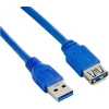 LANBERG CA-US3E-10CC-0018-B extension cable USB 3.0 AM-AF 1.8m mėlynas