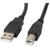 LANBERG CA-USBA-11CC-0018-BK laidas USB 2.0 AM-BM su feritu 1.8m juodas