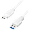 LOGILINK CU0176 LOGILINK - USB 3.2 Gen1x1 laidas, USB-A kištukas iki USB-C kištukas, baltas, 2m