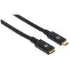 Manhattan USB-C – USB-C USB laidas 1 m juodas (355681)