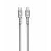 TB USB C - USB C laidas 1m silikoninės pilkos spalvos