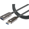 Kabelis USB Techly USB-C - USB-C 20 m Juodas (ICOC U3AMF-HY-020)