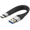 Kabelis USB Techly USB-C - USB-C 0.12 m Juodas (ICOC USBC-FL-U322)