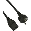 Akyga Ak-up-01 laidas (hibridinis c/e/f standartas (cee 7/7) m - iec320 c19 m; 1,8 m; juodas)