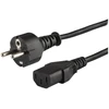 Maitinimo Kabelis - Savio Schuko (M) - IEC C13 1,8 m CL-138
