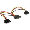 GEMBIRD CC-SATAM2F-02 Gembird kabelio maitinimo SATA 15 kontaktų -> 2x SATA HDD (kampinės jungtys)