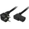 „LogiLink VDE C13“ 2,0 m kampinis dvigubas
