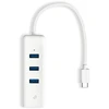 TP-LINK | USB 3.0 C tipo į gigabito Ethernet tinklo adapteris su 3 prievadų USB 3.0 A tipo šakotuvu | UE330C