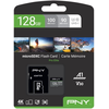 PNY PRO Elite Micro SDXC 128GB + Adapteris SD
