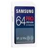 Atminties kortelė Samsung PRO Ultimate SDXC 64GB UHS-I U3 [Zapis 130MB/s Odczyt 200MB/s]