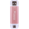 TRANSCEND ESD310P 1TB Išorinis kietasis diskas SSD USB 10Gbps Type C/A Rožinė