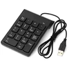 Klaviatūra GEMBIRD KPD-U-03 USB numeric keypad juodas slim 18 keys