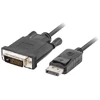 LANBERG CA-DPDV-10CU-0010-BK Lanberg kabelis Displayport(M) V1.2->DVI-D(M)(24+1) 1m Juodas DUAL LINK