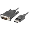 LANBERG CA-DPDV-10CU-0030-BK laidas Displayport M V1.2->DVI-D M 24+1 3m Juodas DUAL LINK