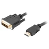 LANBERG CA-HDDV-10CC-0018-BK cable HDMI -> DVI-D 18+1 M/M Single Link. juodas 1.8m