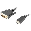 LANBERG CA-HDDV-20CU-0018-BK kabelis HDMI -> DVI-D 24+1 M/M Dual Link 4K 30Hz. juodas 1.8m