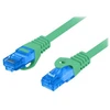 LANBERG patchcord cat.6A FTP LSZH CCA 1m žalias