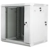 LANBERG WF02-6612-10S sieninis dvigubos sekcijų stelažas 19 colių plokščias paketas 12U/600x600mm pilkas