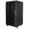 LANBERG FF01-6622-12B laisvai pastatomas stovas 19 savaime surenkamas plokščias paketas 22U/ 600x600mm juodas