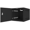 LANBERG Rack spintelė 10 colių sieninis laikiklis 4U 280x310 juodas su metalinėmis durelėmis butas paketas