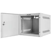 LANBERG Rack spintelė 10 colių sieninis laikiklis 4U 280x310 pilkas su metalinėmis durelėmis butas paketas