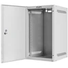 LANBERG Rack spintelė 10 colių sieninis laikiklis 9U 280x310 pilkas su metalinėmis durelėmis buto paketas