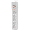 ARMAC Surge Protector Z5 1.5m 5x prancūziški lizdai 10A kabelių tvarkyklė pilka