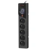 ARMAC Surge Protector Z5 5m 5x prancūziški lizdai 10A kabelių laikiklis juodas
