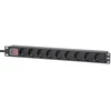 Intellinet 715133 Maitinimo juosta Rack 1U 9x Schuko lizdai, 4000W
