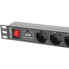 LANBERG PDU-07F-0200-BK PDU 1U 16A 7 sockets schuco 2m Juodas
