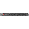 LANBERG PDU-07F-0200-BK PDU 1U 16A 7 sockets schuco 2m Juodas