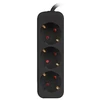LANBERG Maitinimo juosta 3x Shuko 1,5m juoda
