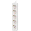 LANBERG Maitinimo juosta 5x Shuko 1,5m baltas