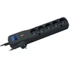 Ilgiklis - LESTAR LV530W 5 AC Lizdai 2,5 m Juodas Pilkas