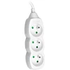 TRACER TRALIS44613 Prailginimo laidas TRACER PowerCord 1,5m 3 lizdai baltas