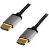 LOGILINK CHA0100 HDMI laidas A/M į A/M 4K/60 Hz alu juodas/pilkas 1m