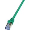 LOGILINK CQ3015S - Komutacinis kabelis Cat.6A 10G S/FTP PIMF PrimeLine žalias 0.25m