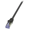 LogiLink 6A S / FTP, 50,0 m, juoda ekranuota (PIMF), 4 x 2 AWG 26 / 7, pin priskyrimas: 1: 1, vario šerdis, (CQ3143S)
