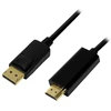 LOGILINK CV0126 LOGILINK - DisplayPort laidas, DP 1.2 iki HDMI 1.4, juodas, 1m